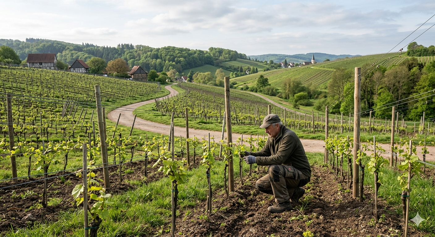 Wachstum der robusten Rebsorten